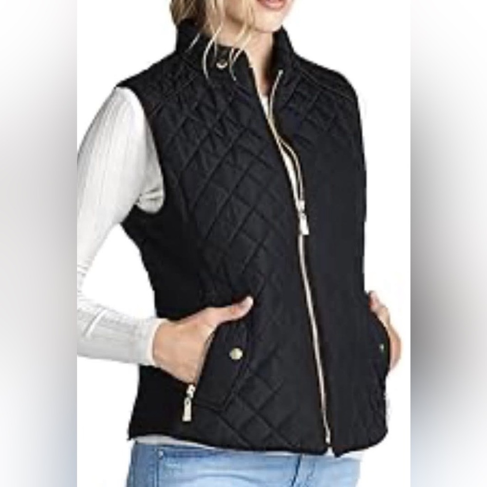 Miami Black Quilted Women's Vest